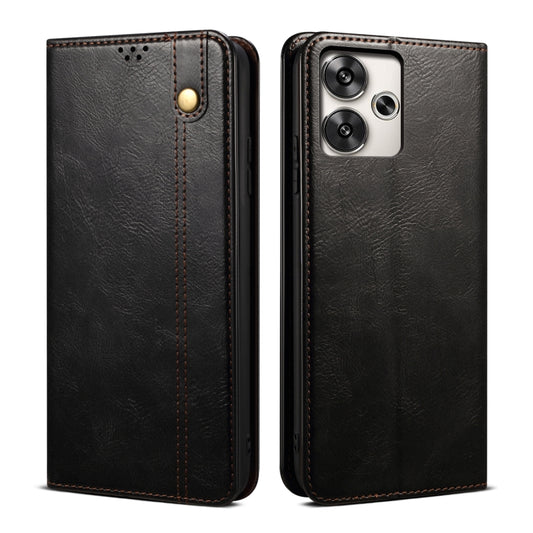 Oil Wax Crazy Horse Texture Leather Phone Case