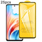 25pcs 9D Full Glue Screen Tempered Glass Film