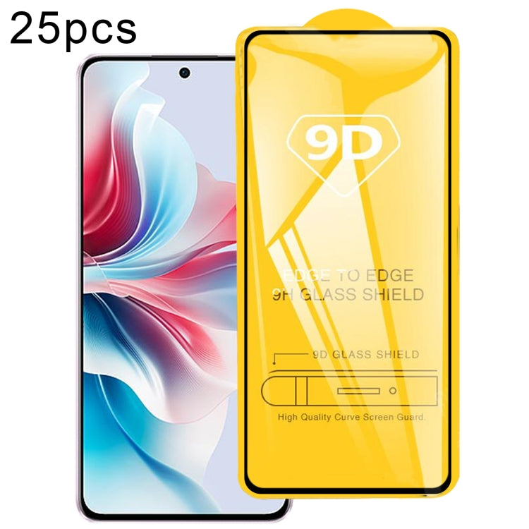 25pcs 9D Full Glue Screen Tempered Glass Film