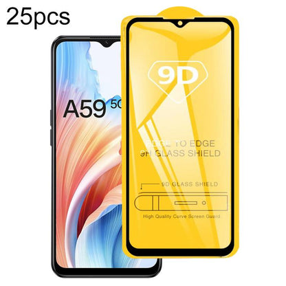 25pcs 9D Full Glue Screen Tempered Glass Film