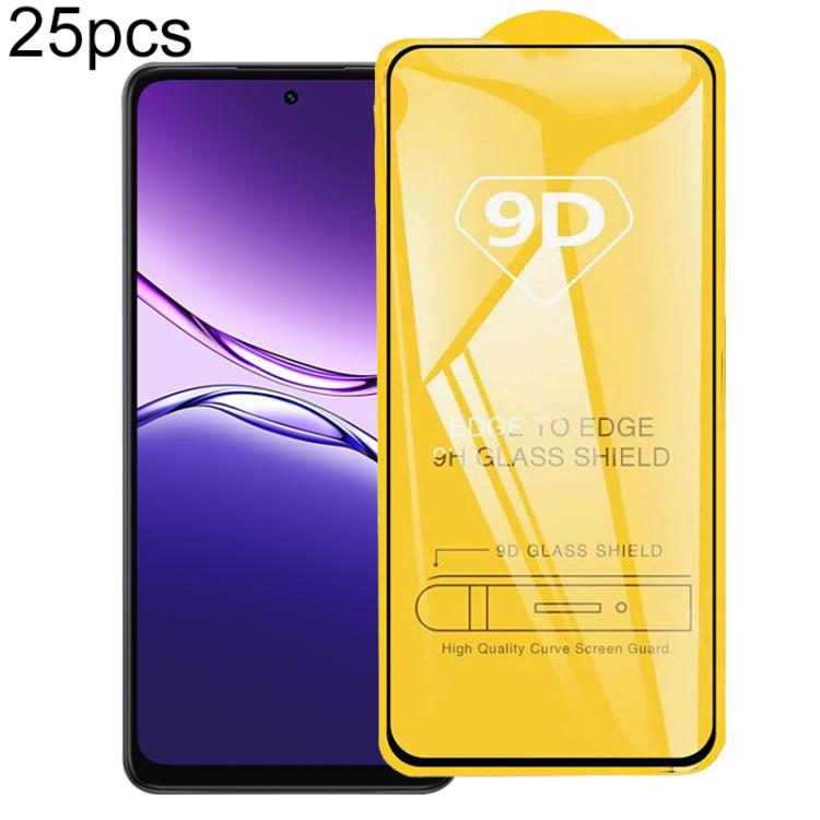 25pcs 9D Full Glue Screen Tempered Glass Film