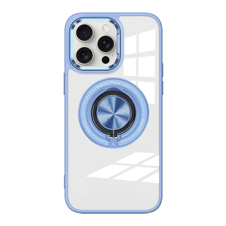 Magnetic Rotating Ring Holder Acrylic Phone Case, For iPhone 15 Pro Max, For iPhone 15 Pro, For iPhone 15 Plus, For iPhone 15