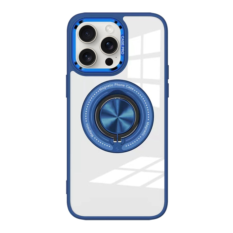 Magnetic Rotating Ring Holder Acrylic Phone Case, For iPhone 15 Pro Max, For iPhone 15 Pro, For iPhone 15 Plus, For iPhone 15