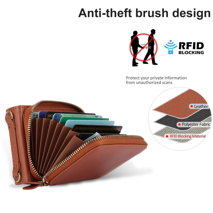 Long and Short Lanyard Zipper Card Slot Foldable Phone Case, For Samsung Galaxy Z Flip6 / Flip7 FE, For Samsung Galaxy Z Flip5