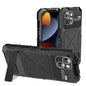 R-JUST Metal + Silicone + Tempered Glass Life Waterproof Phone Case with Holder, For iPhone 15 Pro Max, For iPhone 15 Pro, For iPhone 15 Plus, For iPhone 15