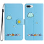 Cartoon Cats Leather Phone Case, For iPhone XS Max, For iPhone 8 Plus / 7 Plus