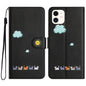 Cartoon Cats Leather Phone Case, For iPhone 11, For iPhone 11 Pro, For iPhone XS / X, For iPhone XR