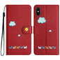 Cartoon Cats Leather Phone Case, For iPhone XS Max, For iPhone 8 Plus / 7 Plus