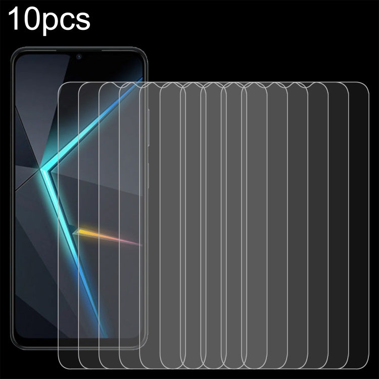 10pcs 0.26mm 9H 2.5D Tempered Glass Film, Series 2