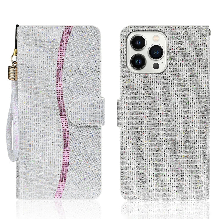 Glitter Powder Filp Leather Phone Case, For iPhone 16, For iPhone 15 Pro Max, For iPhone 15 Pro, For iPhone 15 Plus