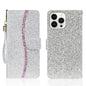 Glitter Powder Filp Leather Phone Case, For iPhone 16, For iPhone 15 Pro Max, For iPhone 15 Pro, For iPhone 15 Plus