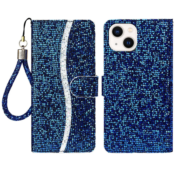 Glitter Powder Filp Leather Phone Case, For iPhone 16, For iPhone 15 Pro Max, For iPhone 15 Pro, For iPhone 15 Plus