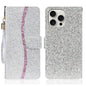 Glitter Powder Filp Leather Phone Case, For iPhone Air, For iPhone 16 Pro Max, For iPhone 16 Pro, For iPhone 16 Plus