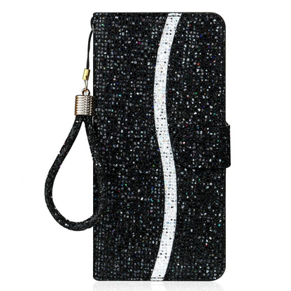 Glitter Powder Filp Leather Phone Case, For iPhone 16, For iPhone 15 Pro Max, For iPhone 15 Pro, For iPhone 15 Plus