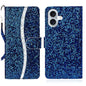 Glitter Powder Filp Leather Phone Case, For iPhone 16, For iPhone 15 Pro Max, For iPhone 15 Pro, For iPhone 15 Plus