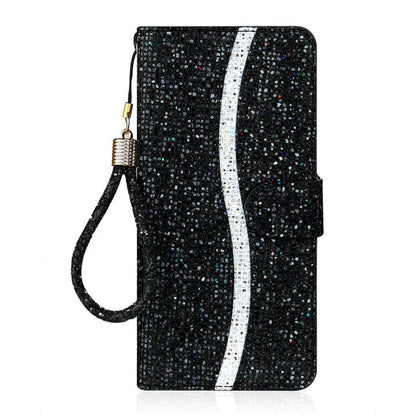 Glitter Powder Filp Leather Phone Case, For iPhone 17e / 16e, For iPhone 17 Pro Max, For iPhone 17 Pro, For iPhone 17