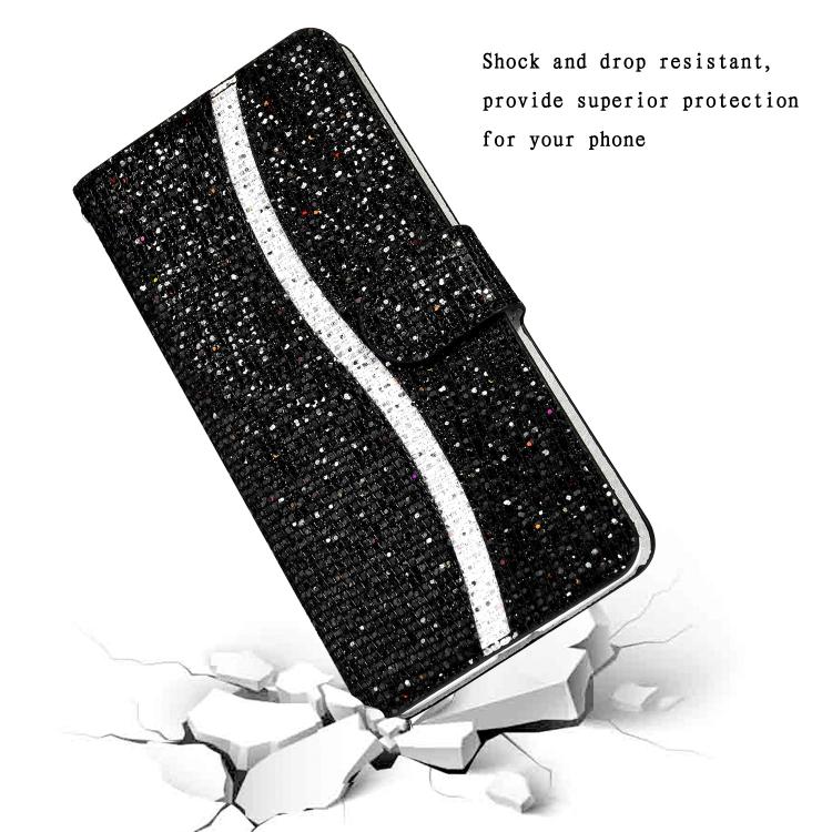 Glitter Powder Filp Leather Phone Case, For iPhone 17e / 16e, For iPhone 17 Pro Max, For iPhone 17 Pro, For iPhone 17