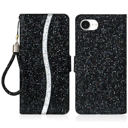 Glitter Powder Filp Leather Phone Case, For iPhone 18 Pro / 17 Pro, For iPhone 18 Pro Max / 17 Pro Max, For iPhone 17e / 16e, For iPhone 17