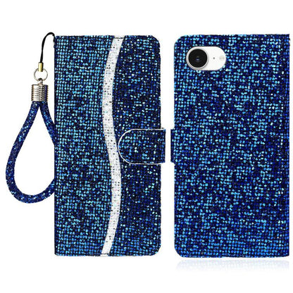 Glitter Powder Filp Leather Phone Case, For iPhone 18 Pro / 17 Pro, For iPhone 18 Pro Max / 17 Pro Max, For iPhone 17e / 16e, For iPhone 17