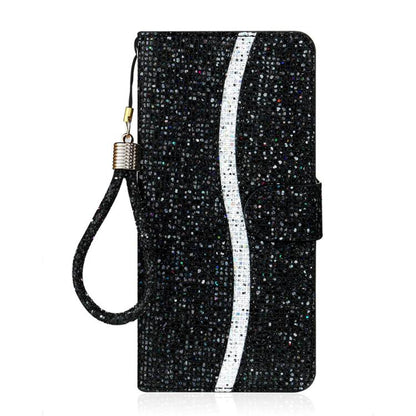 Glitter Powder Filp Leather Phone Case, For iPhone 18 Pro / 17 Pro, For iPhone 18 Pro Max / 17 Pro Max, For iPhone 17e / 16e, For iPhone 17