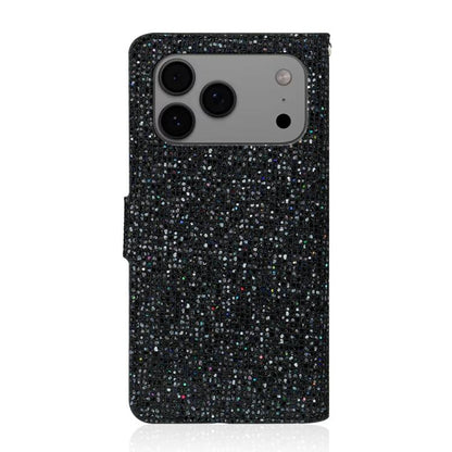 Glitter Powder Filp Leather Phone Case, For iPhone 18 Pro / 17 Pro, For iPhone 18 Pro Max / 17 Pro Max, For iPhone 17e / 16e, For iPhone 17