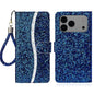 Glitter Powder Filp Leather Phone Case, For iPhone 18 Pro / 17 Pro, For iPhone 18 Pro Max / 17 Pro Max, For iPhone 17e / 16e, For iPhone 17