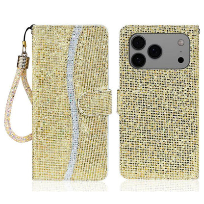 Glitter Powder Filp Leather Phone Case, For iPhone 18 Pro / 17 Pro, For iPhone 18 Pro Max / 17 Pro Max, For iPhone 17e / 16e, For iPhone 17