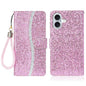 Glitter Powder Filp Leather Phone Case, For iPhone 18 Pro / 17 Pro, For iPhone 18 Pro Max / 17 Pro Max, For iPhone 17e / 16e, For iPhone 17