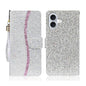 Glitter Powder Filp Leather Phone Case, For iPhone 18 Pro / 17 Pro, For iPhone 18 Pro Max / 17 Pro Max, For iPhone 17e / 16e, For iPhone 17