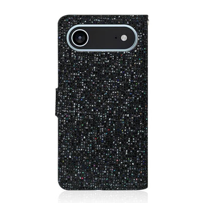 Glitter Powder Filp Leather Phone Case, For iPhone Air, For iPhone 16 Pro Max, For iPhone 16 Pro, For iPhone 16 Plus