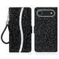 Glitter Powder Filp Leather Phone Case, For iPhone Air, For iPhone 16 Pro Max, For iPhone 16 Pro, For iPhone 16 Plus