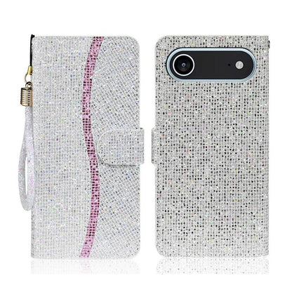 Glitter Powder Filp Leather Phone Case, For iPhone Air, For iPhone 16 Pro Max, For iPhone 16 Pro, For iPhone 16 Plus