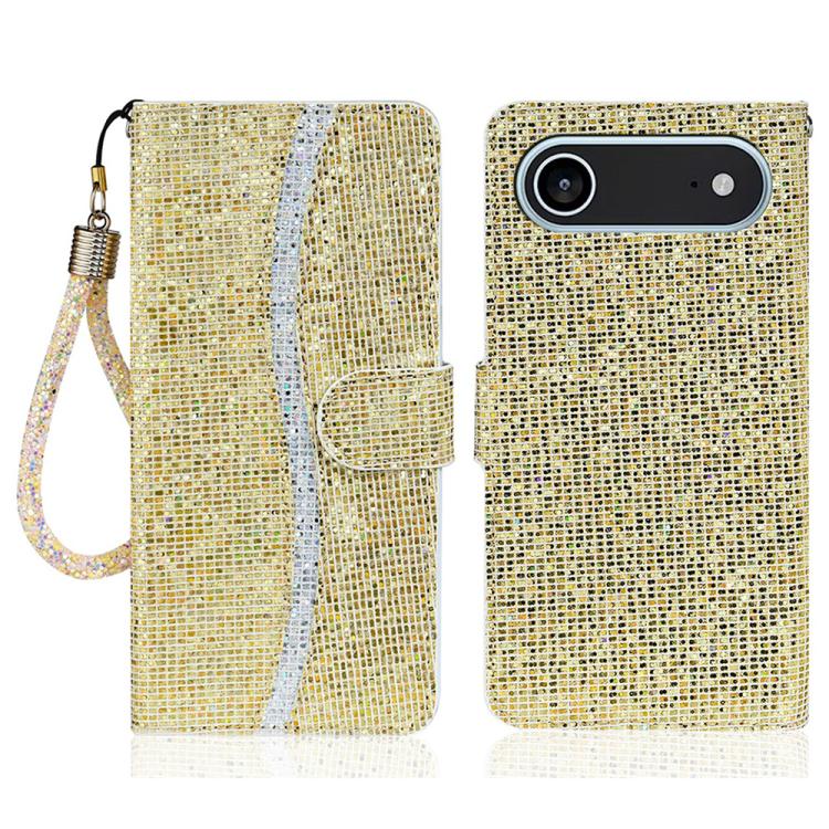 Glitter Powder Filp Leather Phone Case, For iPhone Air, For iPhone 16 Pro Max, For iPhone 16 Pro, For iPhone 16 Plus