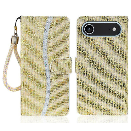 Glitter Powder Filp Leather Phone Case, For iPhone Air, For iPhone 16 Pro Max, For iPhone 16 Pro, For iPhone 16 Plus