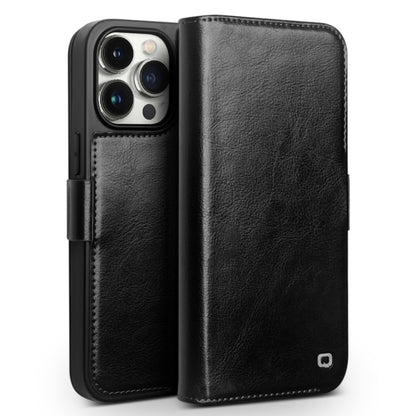 QIALINO Classic 103 Buckle Genuine Leather Phone Case, For iPhone 17e / 16e, For iPhone 17 Pro Max, For iPhone 17 Pro, For iPhone 17, For iPhone Air, For iPhone 15 Pro Max, For iPhone 15 Plus, For iPhone 15