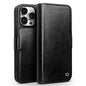 QIALINO Classic 103 Buckle Genuine Leather Phone Case, For iPhone 17e / 16e, For iPhone 17 Pro Max, For iPhone 17 Pro, For iPhone 17, For iPhone Air, For iPhone 15 Pro Max, For iPhone 15 Plus, For iPhone 15