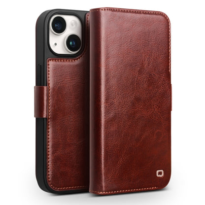 QIALINO Classic 103 Buckle Genuine Leather Phone Case, For iPhone 17e / 16e, For iPhone 17 Pro Max, For iPhone 17 Pro, For iPhone 17, For iPhone Air, For iPhone 15 Pro Max, For iPhone 15 Plus, For iPhone 15