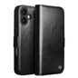QIALINO Classic 103 Buckle Genuine Leather Phone Case, For iPhone 18 Pro, For iPhone 18 Pro Max, For iPhone 17e / 16e, For iPhone 17 Pro Max, For iPhone 17 Pro, For iPhone 17, For iPhone Air, For iPhone 15 Pro Max, For iPhone 15 Plus