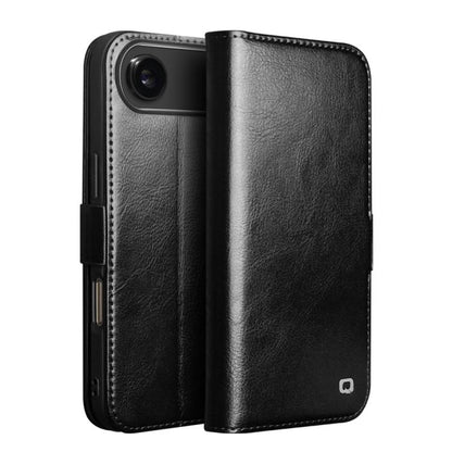 QIALINO Classic 103 Buckle Genuine Leather Phone Case, For iPhone 18 Pro, For iPhone 18 Pro Max, For iPhone 17e / 16e, For iPhone 17 Pro Max, For iPhone 17 Pro, For iPhone 17, For iPhone Air, For iPhone 15 Pro Max, For iPhone 15 Plus