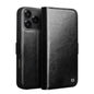 QIALINO Classic 103 Buckle Genuine Leather Phone Case, For iPhone 18 Pro, For iPhone 18 Pro Max, For iPhone 17e / 16e, For iPhone 17 Pro Max, For iPhone 17 Pro, For iPhone 17, For iPhone Air, For iPhone 15 Pro Max, For iPhone 15 Plus