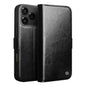 QIALINO Classic 103 Buckle Genuine Leather Phone Case, For iPhone 18 Pro, For iPhone 18 Pro Max, For iPhone 17e / 16e, For iPhone 17 Pro Max, For iPhone 17 Pro, For iPhone 17, For iPhone Air, For iPhone 15 Pro Max, For iPhone 15 Plus