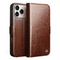 QIALINO Classic 103 Buckle Genuine Leather Phone Case, For iPhone 18 Pro, For iPhone 18 Pro Max, For iPhone 17e / 16e, For iPhone 17 Pro Max, For iPhone 17 Pro, For iPhone 17, For iPhone Air, For iPhone 15 Pro Max, For iPhone 15 Plus