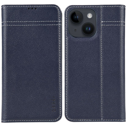 GEBEI Top-grain Horizontal Flip Leather Phone Case, For iPhone 16 Pro, For iPhone 16 Plus, For iPhone 16, For iPhone 15 Pro Max, For iPhone 15 Pro, For iPhone 15 Plus