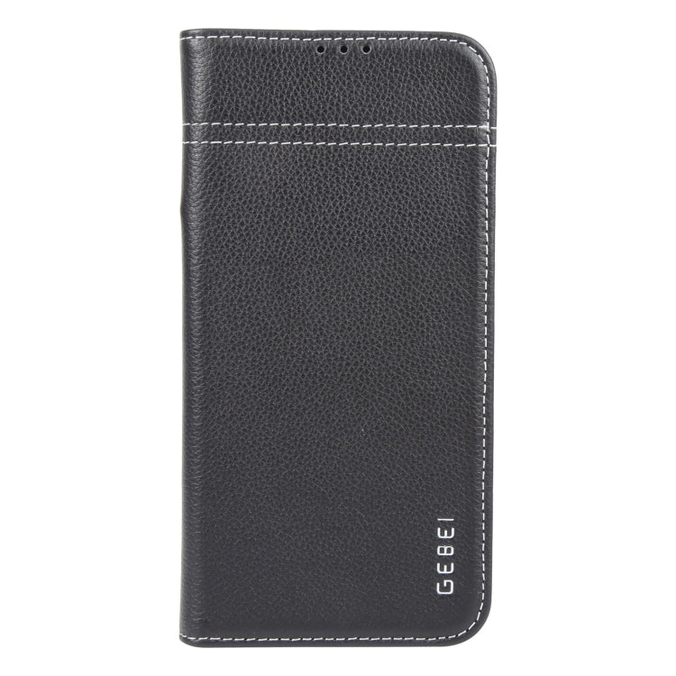 GEBEI Top-grain Horizontal Flip Leather Phone Case, For iPhone 16 Pro, For iPhone 16 Plus, For iPhone 16, For iPhone 15 Pro Max, For iPhone 15 Pro, For iPhone 15 Plus