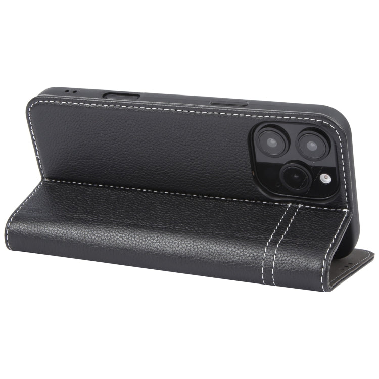 GEBEI Top-grain Horizontal Flip Leather Phone Case, For iPhone 16 Pro, For iPhone 16 Plus, For iPhone 16, For iPhone 15 Pro Max, For iPhone 15 Pro, For iPhone 15 Plus