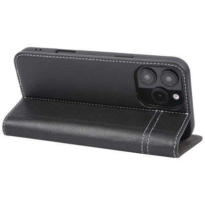 GEBEI Top-grain Horizontal Flip Leather Phone Case, For iPhone 16 Pro, For iPhone 16 Plus, For iPhone 16, For iPhone 15 Pro Max, For iPhone 15 Pro, For iPhone 15 Plus