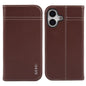 GEBEI Top-grain Horizontal Flip Leather Phone Case, For iPhone 18 Pro / 17 Pro, For iPhone 18 Pro Max / 17 Pro Max, For iPhone 17e / 16e, For iPhone 17, For iPhone Air, For iPhone 16 Pro Max
