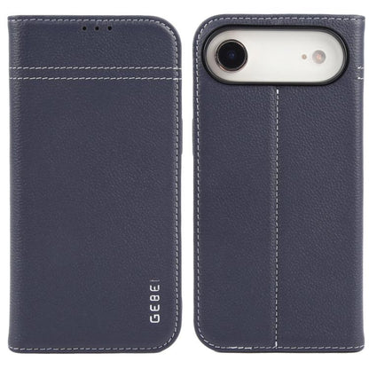 GEBEI Top-grain Horizontal Flip Leather Phone Case, For iPhone 18 Pro / 17 Pro, For iPhone 18 Pro Max / 17 Pro Max, For iPhone 17e / 16e, For iPhone 17, For iPhone Air, For iPhone 16 Pro Max