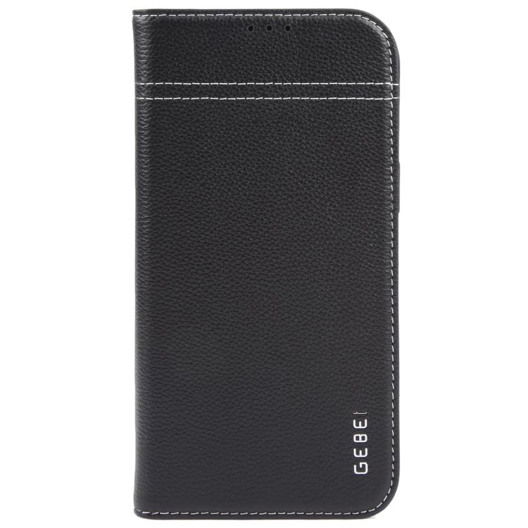 GEBEI Top-grain Horizontal Flip Leather Phone Case, For iPhone 18 Pro / 17 Pro, For iPhone 18 Pro Max / 17 Pro Max, For iPhone 17e / 16e, For iPhone 17, For iPhone Air, For iPhone 16 Pro Max
