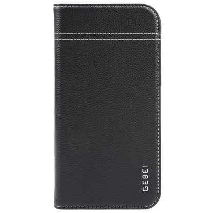 GEBEI Top-grain Horizontal Flip Leather Phone Case, For iPhone 18 Pro / 17 Pro, For iPhone 18 Pro Max / 17 Pro Max, For iPhone 17e / 16e, For iPhone 17, For iPhone Air, For iPhone 16 Pro Max